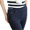 Free Shipping 2017 New Autumn Fashion Pencil Jeans Woman Candy Colored Mid Waist Full Length Zipper Slim Fit Skinny Women Pants