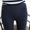 Free Shipping 2017 New Autumn Fashion Pencil Jeans Woman Candy Colored Mid Waist Full Length Zipper Slim Fit Skinny Women Pants