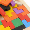 Baby Creative Educational Toy Wooden Tetris Blocks Tangram Building Montessori Wooden Block Intelligence Development Toys
