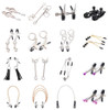 1 Pair Metal Bell Nipple Clamps With Chain Clips Flirting Teasing Sex Flirt Bondage Kit Slave Bdsm Exotic Accessories