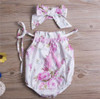 Baby Clothing Newborn Baby Girl Tassel Jumpsuit Romper + Headband Outfits 2pcs Baby Sunsuit Clothing