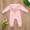 Baby Clothing Cute Toddler Infant Boys Girls Clothes Long Sleeve Bear Hooded Romper Jumpsuit Outfits