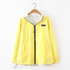 2017 Spring Fashion women harajuku Basic Jacket Pocket Zipper hooded two side wear Cartoon print outwear loose plus size