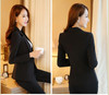 2017 Spring Fashion Elegant Women Slim Blazer Jacket Single Button Simple Lady Blazers High Grade OL Clothing Tops Plue Size 4XL