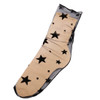 Hot 1Pair Women Sexy Breathable Silk Socks Soft Heap Elasticity Black Fishnet Lace Flower Mesh Ankle Elastic Hosiery Sock
