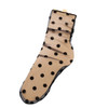 Hot 1Pair Women Sexy Breathable Silk Socks Soft Heap Elasticity Black Fishnet Lace Flower Mesh Ankle Elastic Hosiery Sock