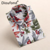 Dioufond New Autumn Floral Blouse Shirt Long Sleeve Women Casual Flower Print Shirts Cotton Black Pink Blouses Blusas Plus Size