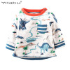 Dinosaur Boys Cotton T-shirt Kids Boys Clothing Full Sleeve Baby Boys T Shirts Kids Tees Cartoon Children Sweatshirts CG238