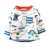 Dinosaur Boys Cotton T-shirt Kids Boys Clothing Full Sleeve Baby Boys T Shirts Kids Tees Cartoon Children Sweatshirts CG238