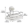 DINIWELL Durable Storage Racks Suction Cup Bathroom Shelf With Removable Wall Mount Holder For Shampoo Bath Kitchen Organizers