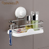 DINIWELL Durable Storage Racks Suction Cup Bathroom Shelf With Removable Wall Mount Holder For Shampoo Bath Kitchen Organizers
