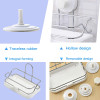 DINIWELL Durable Storage Racks Suction Cup Bathroom Shelf With Removable Wall Mount Holder For Shampoo Bath Kitchen Organizers
