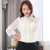 New 2017 Women's Shirt Long Sleeve Black Blouse Fashion Tops Ladies Office Blouse Camisa Mujer OL Chiffon Blouses And Shirts