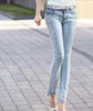 New 2017 Women Fashion Diamond Jeans Casual Denim Pants Woman Skinny Trousers Elastic Pencil Pants lager Size Women jeans