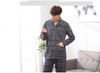 New 2017 Autumn Men Pajama Sets Breathable Cotton Long-Sleeve Male Pyjamas Sleepwear Plus Size L-3XL Pajamas Soft Homewear