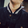 New 2017 Autumn Men's Denim Jackets Windbreaker Fashion Black Jeans Jacket Coat Men Baseball Collar Slim Fit Bomber Jacket Man