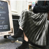 New 2017 Autumn And Winter High Waisted Skinny Female Velvet Skirt Pleated Skirts Pleated Skirt Free Shipping