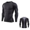 2017Mens Fitness Long Sleeves Rashguard T Shirt Men Bodybuilding Skin Tight Thermal Compression Shirts MMA Crossfit Workout Top