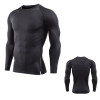 2017Mens Fitness Long Sleeves Rashguard T Shirt Men Bodybuilding Skin Tight Thermal Compression Shirts MMA Crossfit Workout Top