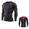 2017Mens Fitness Long Sleeves Rashguard T Shirt Men Bodybuilding Skin Tight Thermal Compression Shirts MMA Crossfit Workout Top
