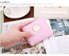 2017Fashion Women wallet small three fold PU leather coin wallet women purse brand designed female coin purse wallet