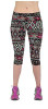 2017 Yomsong Floral Printing Capris Leggings Lady's  Casual Stretched Pants  Elastic Cropped Leggings  Women  Legging RL156