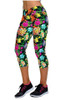 2017 Yomsong Floral Printing Capris Leggings Lady's  Casual Stretched Pants  Elastic Cropped Leggings  Women  Legging RL156