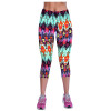2017 Yomsong Floral Printing Capris Leggings Lady's  Casual Stretched Pants  Elastic Cropped Leggings  Women  Legging RL156