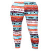 2017 Xmas Fashion Winter Warm Womens Christmas Snowflake Print Knitted Leggings Cotton Pants Xmas Gift