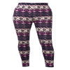 2017 Xmas Fashion Winter Warm Womens Christmas Snowflake Print Knitted Leggings Cotton Pants Xmas Gift