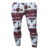 2017 Xmas Fashion Winter Warm Womens Christmas Snowflake Print Knitted Leggings Cotton Pants Xmas Gift