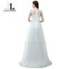 LOVONEY Robe De Soiree A-Line O-Neck Floor-Length Tulle Lace Long Evening Dresses Formal Dress Gown S304
