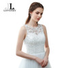 LOVONEY Robe De Soiree A-Line O-Neck Floor-Length Tulle Lace Long Evening Dresses Formal Dress Gown S304