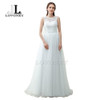 LOVONEY Robe De Soiree A-Line O-Neck Floor-Length Tulle Lace Long Evening Dresses Formal Dress Gown S304