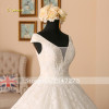 Loverxu Vestido De Noiva V Neck Lace Ball Gown Wedding Dresses 2018 Cap Sleeve Embroidery Beaded Vintage Bridal Gown Plus Size