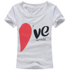 Lovers T Shirt For Couples And Lovers Clothes Lovers tshirt Summer Shirt Men &amp; Women Heart Love T-shirts Shape Shirt Clothes