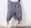 Large Size M-5XL Male Loose Linen Casual Pant High Quality Fashion Men Short Harem Pant Summer Trousers