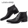 Large size EUR46 Pointed Toe mens dress shoes brown / black mens ankle boots wedding shoes genuine leather mens business shoes Large size EUR46 Pointed Toe mens dress shoes brown / black mens ankle boots wedding shoes genuine leather mens business shoes