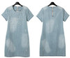 Large size 5XL Sundress Jeans Women's casual plus size vestidos embroidery beaded Denim Dresses big sizes Party Summer Dress