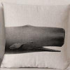 Large Marine and Terrestrial Animal Creative Throw Pillowcase Cotton Linen Chair Seat Waist Square Pattern Cushion Cover Pillows