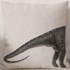 Large Marine and Terrestrial Animal Creative Throw Pillowcase Cotton Linen Chair Seat Waist Square Pattern Cushion Cover Pillows