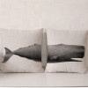 Large Marine and Terrestrial Animal Creative Throw Pillowcase Cotton Linen Chair Seat Waist Square Pattern Cushion Cover Pillows