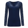Lace Crochet Shirt 2018 Fashion Women Blouses Sexy Long Sleeve V Neck Stretchy Tops Casual Shirts Oversized Blusas Plus Size