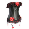 Lace Corpete Steampunk Corset Front Overbust Corselet Sexy corsage Corsets Black Bustiers Waist Trainer Corsetto Gothic Bustier