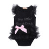 Rompers Infant Baby Girls Clothes My Little Black Dress Bow Lace Short Sleeve Cute Cotton Rompers Outfits Baby Girl Clothing Rompers Infant Baby Girls Clothes My Little Black Dress Bow Lace Short Sleeve Cute Cotton Rompers Outfits Baby Girl Clothing