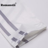 Romanstii Legging Women Fashion Sexy Lady Fitness Striped Slim Footless Push Up Pants Female Trousers Workout Leggings Clothing