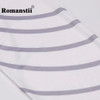 Romanstii Legging Women Fashion Sexy Lady Fitness Striped Slim Footless Push Up Pants Female Trousers Workout Leggings Clothing