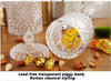 Roman Nordic storage crystal glass jar of sugar pot jewelry decoration furnishing articles wedding desktop candy storage decor