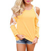 Rogi Women Cotton Tops and Blouses 2018 Vetement Femme Fashion Lace Crochet Shirts Sexy Cold Shoulder Blouse Blusa Feminina 2XL