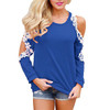 Rogi Women Cotton Tops and Blouses 2018 Vetement Femme Fashion Lace Crochet Shirts Sexy Cold Shoulder Blouse Blusa Feminina 2XL
